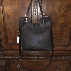 CALVIN KLEIN CONVERTIBLE TOTE HANDBAG PURSE